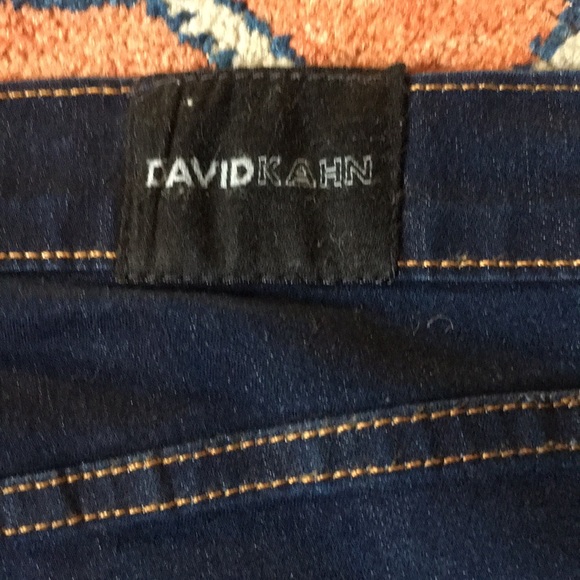 David Kahn Jeans Dark Wash Boot Cut Flare Size 4 Y2K - Picture 8 of 11